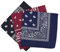 Set 3 bandanas paisley damen und herren 57x57cm