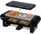 Syntrox Germany Edelstahl Design Raclette Glarus mit Grillplatte und Platte Heißer Stein für 2 Personen