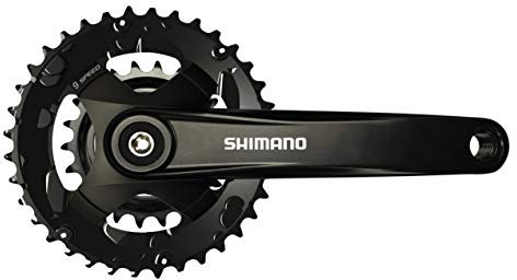 SHIMANO Unisex – Erwachsene FC-MT101 Kurbelsatz, schwarz, Einheitsgröße