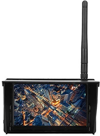 FPV Monitor, 5.8G 48-Kanal 4,3 Zoll LCD Display/Monitor Empfänger Monitor für RC FPV Drone Quadcopter mit integriertem Funkempfänger Akku