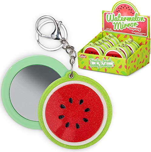 Tobar 36174 Porte-clés Miroir pastèque, Motifs et Couleurs Assortis Taille Unique
