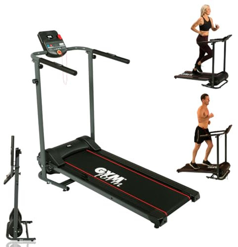 GYMFORM Treadmill for Home SLIMFOLD, Walking treadmill, LCD Monitor, Automatic Fitness Programs, Variable Speed, Easy storage, Foldable, Walking pad, Security Key