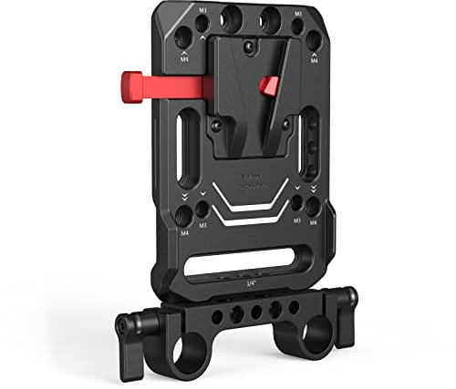 SMALLRIG V-Lock Mount Battery Plate with Dual 15mm Rod Clamp - 3016