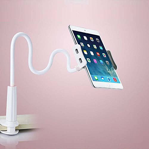 Holdfiturn Gooseneck Tablet Holder 360° Adjustable Tablet Stand Flexible Arm Tablet Mount Clamp for iPad Mini Air Samsung Galaxy Tab iPhone Switch 4.5-10.5 Devices