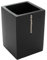 Bagnoxx Gobelet Salle de Bain Brosse à Dents 7 x 7 x 10cm Noir Design Moderne Compact