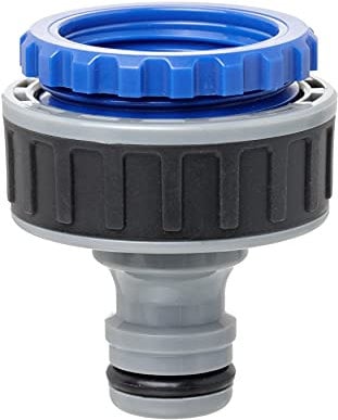 TATAY Hahnverbinder 1 -3/4 Premium, Universalverbinder, Sonnenschutz, Einfache Installation, Grau - Schwarz