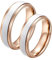 Bishilin Partner Ringe Edelstahl mit Gravur, Matt Ringe Breit 6MM Rosegold Silber Damen Gr.60 (19.1) + Herren Gr.60 (19.1) Verlobungsringe Paar Ring Set