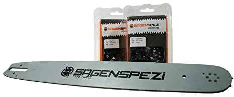 35cm Schwert-Set Solid Drive mit 4 Halbmeißelketten .325 60TG 1,3mm passend für Stihl MSA 300 MSA300