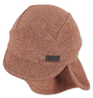 Sterntaler Baby Unisex Schirmmütze Baby Schirmmütze Nackenschutz Frottee - Schirmmütze Baby, Baby Mützen - aus Baumwolle - mokka, 51