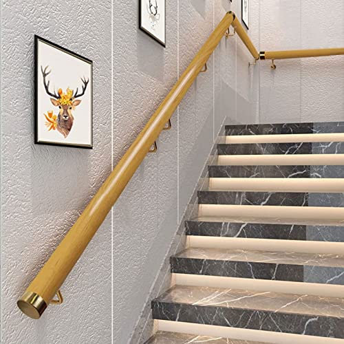 Treppenhandlauf Massiv-PVC-Treppenhandlauf, Professioneller Treppen-Veranda-Deck-Handlauf for Innen- Und Außenwandhalterung, Wandhandlauf, Sicherheitsgriff, Stufengeländer (Size : 600cm/19.68ft)