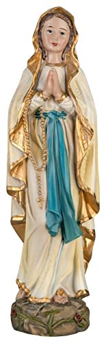 MaMeMi Madonna Lourdes in Holzoptik/Heiligenfigur/Statue