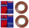 RASMACOR | Pack 2 unidades Cinta aislante Marron de PVC Nuñez-Plymouth 5089 | 20m x 19mm x 0,15mm | Autoextinguible | Para todo tipo de aplicaciones mecánicas y eléctricas
