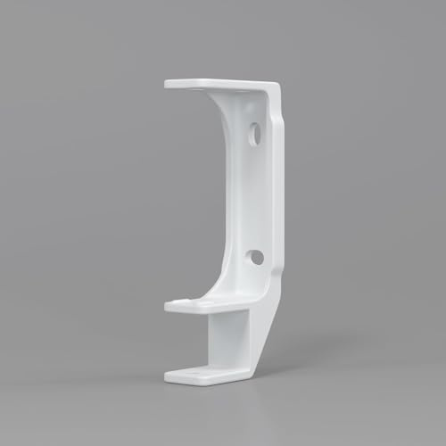 home trends Support de store pour plafond et support mural avec matériel de fixation acier/aluminium et blanc/anthracite au choix (1, acier 35 mm blanc)