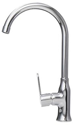 Küchenarmatur aus Edelstahl mit festem Auslauf von Alveus Slim - Chrom - 1134831