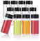 YBCPACK 12 Stück Leere Plastikflaschen zum Befüllen 250ml Klare PET Saftflaschen mit Deckel für Saft, Smoothie, Wasser, Milch, Getränke und andere