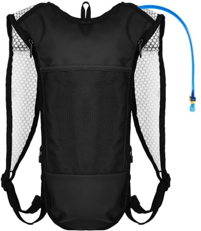 Povanjer Trinkrucksack | Wasserdichter Trinkrucksack mit großem Fassungsvermögen und 2L-Blase | Leichter Outdoor-Trinkrucksack für Männer und Frauen zum Laufen, Radfahren, Radfahren, Klettern