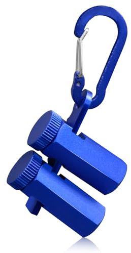 Stair Gauges for Framing Square, Non-Slip Framing Square Stops with Rafter and Holder, Carpenter Tools Anti-Skid Guide Stringer Layout Tool, Aluminum Alloy Stair Gauge Knob for Circular Saw (Blue)