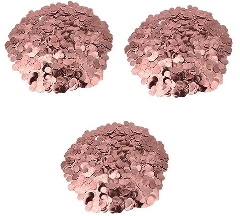 Abaodam 3 Stücke 50g Rose Gold Tissue Ballons Pailletten Latex Dekorationen Für Hochzeit Geburtstag Weihnachten Party
