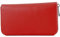 modamoda de - Silber-P02 Portefeuille pour femme en cuir véritable long, rouge signalisation, s, Format long