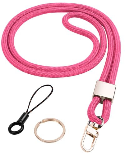 Vicloon Acolladores, Correa para Cuello Cordón Cuerda,Llavero Cordón de Cuello con Clip de Metal Giratorio y Teléfono Móvil Lanyard para Tarjeta de Estudiante, Tarjeta de Autobús y Badge Id Tarjeta
