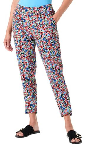 ICHI Damen Ihkate Print Pa25 Lässige Hose, 203298/Multi Flower AOP, M EU