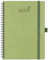 BEZEND 18-Monate Kalender 2024 2025 Terminplaner A5 Ringbuch PU-Leder Softcover [Kiwi] Wochenkalender 1 Woche 2 Seiten Juli 24-Dez 25| Buchkalender mit Stifthalter