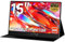 AYY Portable Monitor for Laptop 15 Inch, FHD 1080P USB-C HDMI Travel Monitor External for Computer, Second Display HDR IPS Gaming Extender for PC MAC Phone PS4/5 Xbox Switch, Built-in Speakers