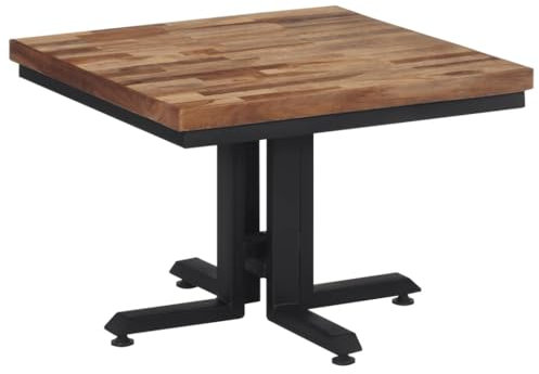 BaraSh Couchtisch Sofa Tische Wohnzimmer Coffee Table Wohnzimmer Tisch FüR Couch 55x55x40 cm Recyceltes Massivholz Teak