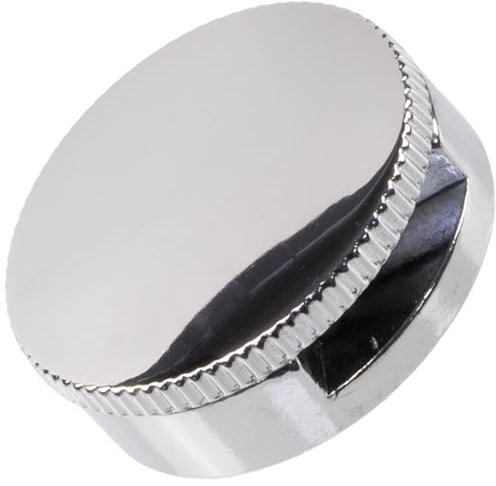 AERZETIX - C41775 - Lot de 4 supports de fixation murale en forme ronde pour miroir 30x11 mm - épaisseur de glace 4 mm - en métal - finition chromée - tablette accessoire salle de bain salon