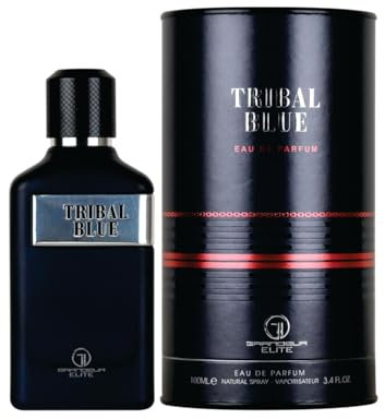 Sapphire's Choice Tribal Blue Edp Eau de Parfum für Herren, Bergamotte, Bernstein und Zitrone, hergestellt in Dubai