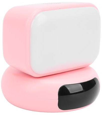 Veilleuse Bluetooth Haut-Parleur, Réveil, Lampe de Chevet Réglable à 3 Niveaux de luminosité, Lampe de Table LED, Lecteur de Musique Rotatif à 270 Degrés, pour Filles et Garçons