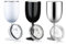 Persistence Weingläser Aus Edelstahl, Weingläser mit Stiel und Deckel, Doppelwandiger, Isolierter Weinbecher, Unzerbrechliche Kelche, Weingläser, 284 Ml, A