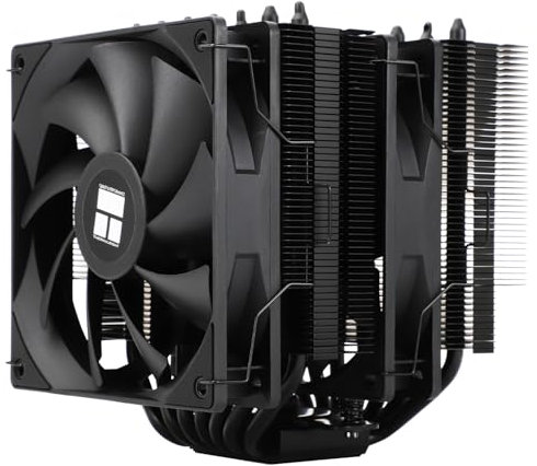 Thermalrlght Phantom Spirit 120SE Black Double Towers CPU Cooler,7 High Performance Heat Sink Cooler,Heat Pipes CPU Air Cooler,Dual 12cm PWM Fans,for Intel LGA1851/1700/1150/1151