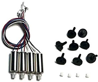 ROXENT Faltbarer Quadcopter-Ersatzteilmotor, Propellerblätter, Schutz, Motoren, Getriebe, Zubehör-Set, for K9 Mini Drone Rc K9 Pro Drohnen-Quadrocopter(Yellow)