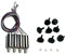 ROXENT Faltbarer Quadcopter-Ersatzteilmotor, Propellerblätter, Schutz, Motoren, Getriebe, Zubehör-Set, for K9 Mini Drone Rc K9 Pro Drohnen-Quadrocopter(Yellow)