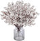 N&T NIETING Künstliche Blumen, 12 Stück Schleierkraut Künstlich Gypsophila Blumen für DIY Hochzeit Blumenstrauß Party Tisch Centerpieces Blumenarrangements Home Weihnachten Dekoration(Silber)