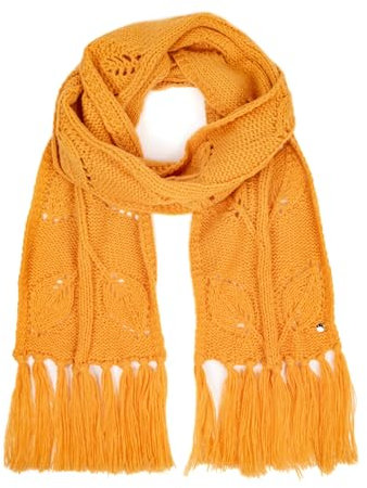 HEYO Damen Schal für Winter, Kuschelig, Warm, Winterschal mit Fransen HSD01 (Senfgelb)