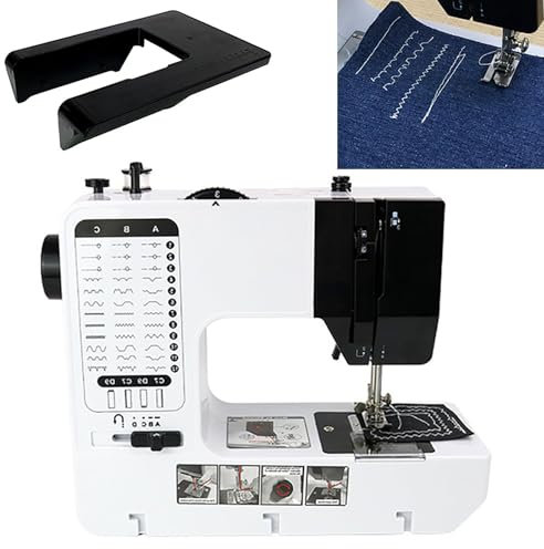 Machine à Broder numérique électrique, Machine à Coudre Automatique multifonctionnelle avec Table d'extension/Couteau de Coupe, 38 Modes de Points/étanchéité réglable/Vitesse réglable