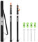 CAMULAND Zeltstange Teleskopstange 2 Stück Set, 79 cm - 230CM Teleskopierbare Aluminium-Zeltstange für Tarps, leicht & tragbar – Ideal für Camping, Zeltstangen für Tarp – 4-segmentig