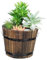 IMIKEYA Jardinière Ronde en Bois À Ouverture Plate – Grands Pots pour Plantes Dextérieur – Décoration Idéale pour La Maison Le Bureau Ou Un Mariage