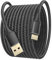 Câble micro USB 4 m, tressé résistant de type A mâle vers micro B, câble de charge, câble de données compatible avec Samsung Galaxy S6 S7 Edge, manette PS4, BLU, Moto, Nexus, smartphone noir