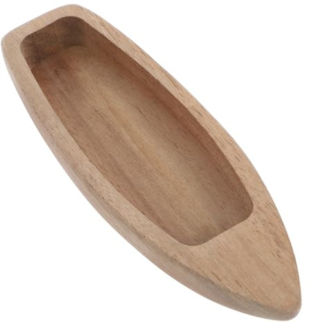 CLISPEED 6st Miniaturboot Aus Holz Schwimmbad Schwebend Bootszubehör Desktop-Boot-Ornament Aufblasbares Kajak Tragbar Yacht Miniatur-kanu Muschelkissen Luft Bausätze Schmuckstück Nautisch