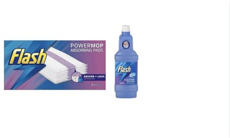 Flash powermop refils bundle - 1 x bottles + 1 x pad - Citrus Scent
