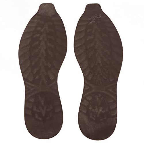 Riparazione Completa della Suola della, Sostituzione in Gomma Fai da Te Antiscivolo, Spessore 4 Mm, 1 Paio con Materiale Elastico Reversibile (BROWN)