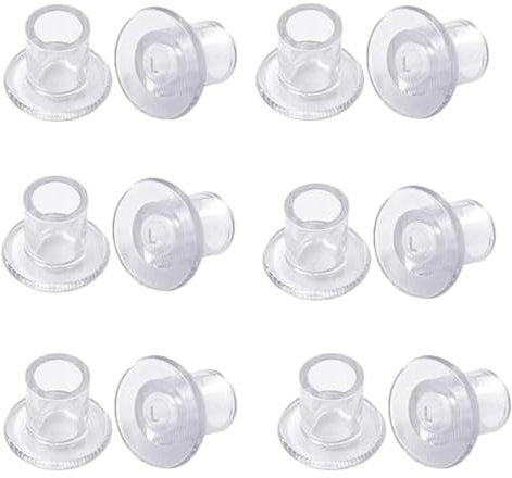 6 Pairs Heel Protectors for Stiletto Shoes, Heel Stoppers for Walking on Grass, Heel Covers Caps for High, Heel Caps for Outdoor Wedding Event Formal Occasions (Transparent, S/M/L)