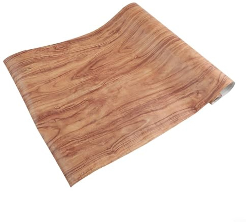 Jotekonoby Holzmaserung, PVC-Wandaufkleber, selbstklebende dekorative Folie für Möbel, Schrank, Kleiderschrank, Heimdekoration, 40 cm x 300 cm, wasserdicht (E)