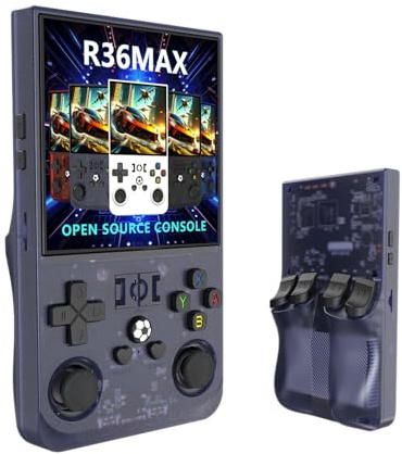 Open Source Sistema Linux R36MAX Retro Console di gioco, portatile palmare Consoles per videogiochi, 4.0-in 4 k HD IPS schermo con 64G Built-in 10000 giochis classici,2025 Nuovo