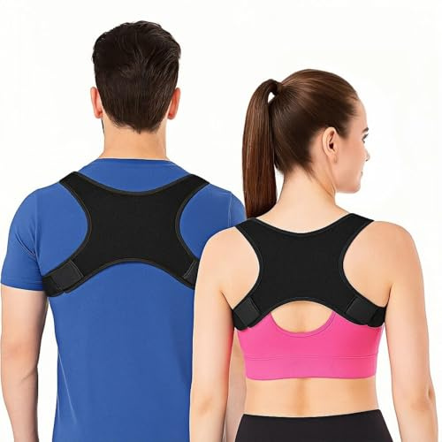 HADSOMUN Haltungskorrektur Rückengurt für Ergonomische Körperhaltung, Komfortabel, Schmerzvorbeugung für Damen und Herren