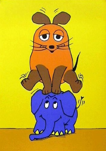 Poster+ Die Sendung mit der Maus - Die Maus und der Elefant: Bocksprung Kleinformat [30 x 40]