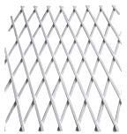 Pebshop - Treillis extensible en PVC (dimensions 3 x 1 m, blanc)